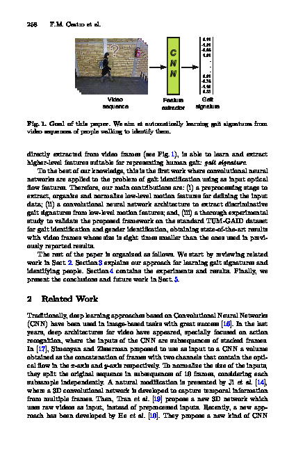 Automatic  learning  of  gait  signatures  for  people  identification